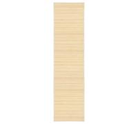 vidaXL Alfombra, Estera Rectangular de Suelo, Alfombra Antideslizante Decorativa para Salón, Estilo Rústico, Bambú Color Natural 80x300 cm