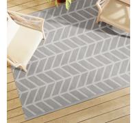 vidaXL Alfombra exterior ARAKIL PP gris 160x230 cm