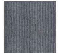 vidaXL Alfombra felpudo atrapasuciedad gris 100x100 cm