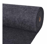 vidaXL Alfombra Gris antracita 1,2 x 20 m Poliéster