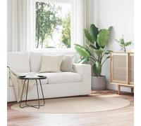 vidaXL Alfombra HUARTE Beige 140 x 200 cm Poliéster