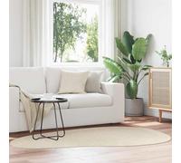 vidaXL Alfombra HUARTE Beige 140 x 200 cm Poliéster