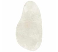 vidaXL Alfombra HUARTE Crema 80 x 150 cm Poliéster | Se siente genial bajo los pies, Forma de ola que le da un toque contemporáneo, Tejido lavable sin complicaciones
