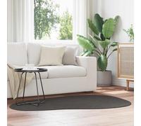 vidaXL Alfombra HUARTE Gris antracita 120 x 170 cm Poliéster