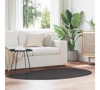 vidaXL Alfombra HUARTE Gris antracita 120 x 170 cm Poliéster