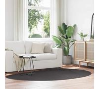 vidaXL Alfombra HUARTE Gris antracita 160 x 230 cm Poliéster