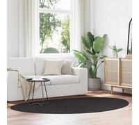 vidaXL Alfombra HUARTE Negro 160 x 230 cm Poliéster