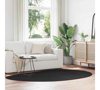 vidaXL Alfombra HUARTE Negro 160 x 230 cm Poliéster