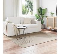 vidaXL Alfombra interior GALATI Beige 200 x 200 cm Poliéster
