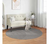 vidaXL Alfombra de interior GALATI, color gris, diámetro 200 cm, de poliéster