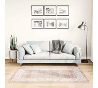 vidaXL Alfombra lavable beige 80x150 cm