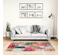 vidaXL Alfombra lavable patchwork multicolor 80x150 cm