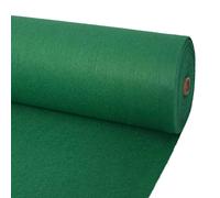 vidaXL Alfombra Liso Verde 1,2 x 12 m Poliéster