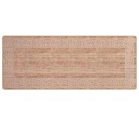 vidaXL Alfombra MARSA, blanca, 100 x 350 cm, de poliéster y PVC