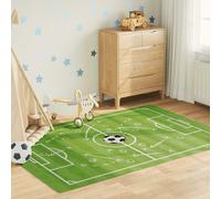 vidaXL Alfombra niños lavable campo fútbol 160x230 cm