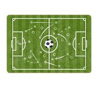 vidaXL Alfombra niños Lavable Campo fútbol 160x230 cm