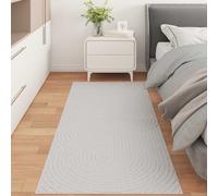 vidaXL Alfombra para interiores y exteriores PALMERAS Crema