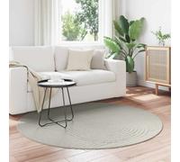 vidaXL Alfombra para interiores y exteriores PALMERAS Verde Ø 160 CM