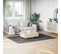 vidaXL Alfombra lavable, suave, pelo corto, 160x230 cm, antideslizante, color antracita