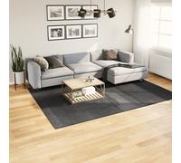 vidaXL Alfombra pelo corto look escandinavo IZA antracita 200x280 cm
