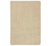 vidaXL Alfombra peluda antideslizante color crema 120x170 cm