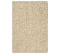 vidaXL Alfombra peluda antideslizante color crema 160x230 cm