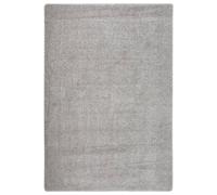 vidaXL Alfombra peluda antideslizante gris claro 120x170 cm