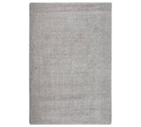 vidaXL Alfombra peluda antideslizante gris claro 140x200 cm