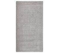 vidaXL Alfombra peluda antideslizante gris claro 80x150 cm