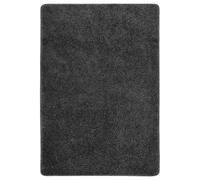 vidaXL Alfombra peluda antideslizante gris oscuro 120x170 cm