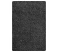 vidaXL Alfombra peluda antideslizante gris oscuro 140x200 cm