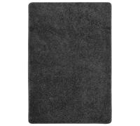 vidaXL Alfombra peluda antideslizante gris oscuro 160x230 cm