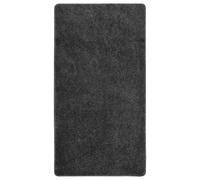 vidaXL Alfombra peluda antideslizante gris oscuro 80x150 cm