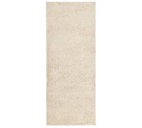 vidaXL Alfombra Peluda de Pelo Largo Moderna Pamplona Dorado 80x200 cm