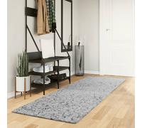 vidaXL Alfombra peluda de pelo largo moderna PAMPLONA gris 80x250 cm