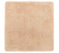 vidaXL Alfombra Peluda de Pelo Largo Beige 160x160 cm poliéster, Alfombra, Alfombra de Sala de Estar, Alfombra mullida, Alfombra de área