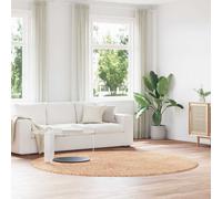 vidaXL Alfombra peluda de pelo largo NAVARRA beige 240x240cm poliéster