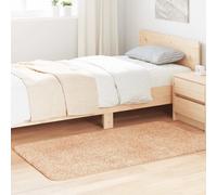 vidaXL Alfombra peluda de pelo largo NAVARRA beige 80x150 cm Poliéster