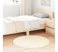 vidaXL Alfombra peluda de pelo largo NAVARRA crema 100x100cm poliéster