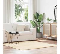 vidaXL Alfombra peluda de pelo largo NAVARRA crema 160x160cm poliéster