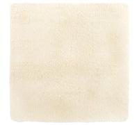 vidaXL Alfombra Peluda de Pelo Largo Crema 160x160 cm poliéster, Alfombra, Alfombra de Sala de Estar, Alfombra mullida, Alfombra de área