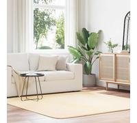 vidaXL Alfombra peluda de pelo largo NAVARRA crema 200x200cm poliéster