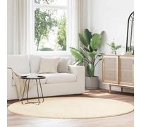 vidaXL Alfombra peluda de pelo largo NAVARRA crema 200x200cm poliéster