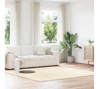 vidaXL Alfombra peluda de pelo largo NAVARRA crema 240x240cm poliéster