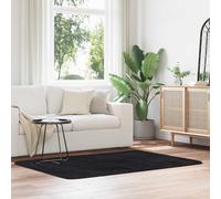 vidaXL Alfombra peluda de pelo largo NAVARRA negra 120x170cm poliéster