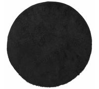 vidaXL Alfombra Peluda de Pelo Largo NAVARRA Negra 160x160cm poliéster