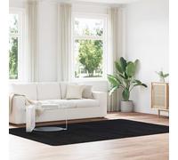 vidaXL Alfombra peluda de pelo largo NAVARRA negra 200x290cm poliéster