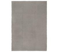 vidaXL Alfombra rectangular algodón gris 160x230 cm