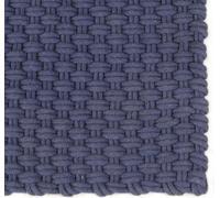 vidaXL Alfombra rectangular, azul marino, 160x230 cm, de algodón