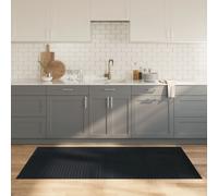 vidaXL Alfombra rectangular bambú gris 100x200 cm